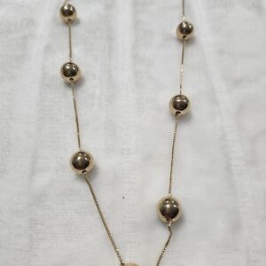Elegant Gold Beaded Necklace